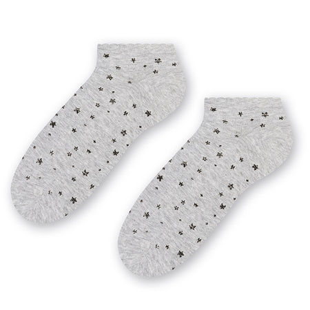 Steven 114 Lurex Gray / Stars socks