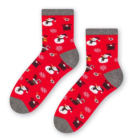 Steven 136 Special Edition Red / Snowman Socks