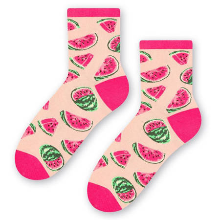 Steven 159 Pink / Watermelon Socks