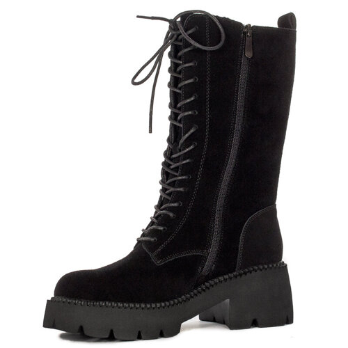 T.Sokolski Black Leather Women's Boots