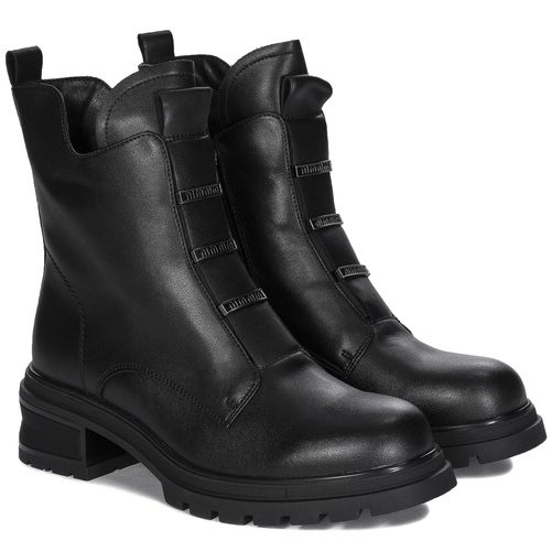 T.Sokolski Black Leather Women's Boots