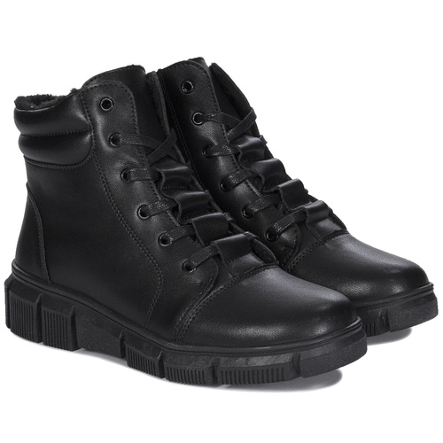 T.Sokolski Leather Women's Black Boots