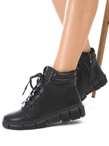 T.Sokolski Leather Women's Black Boots