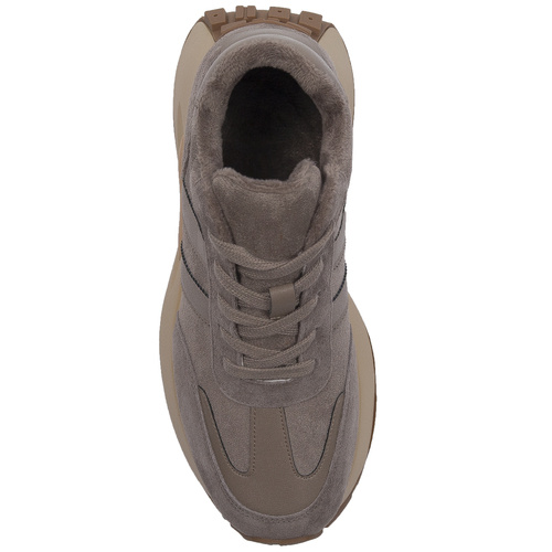 T.Sokolski Leather Women's Taupe Sneakers