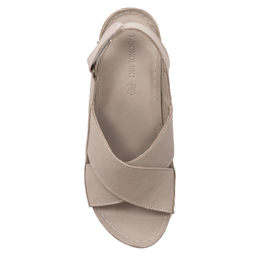 T.Sokolski Women's Light Grey Sandals