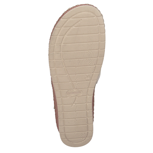 T. Sokolski Women's leather flip-flops beige