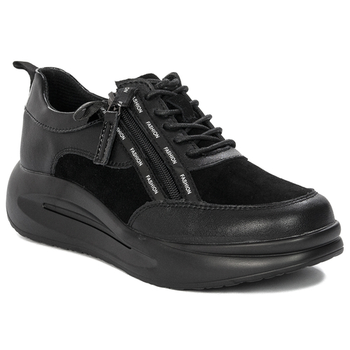 T.Sokolski women's Black leather low shoes