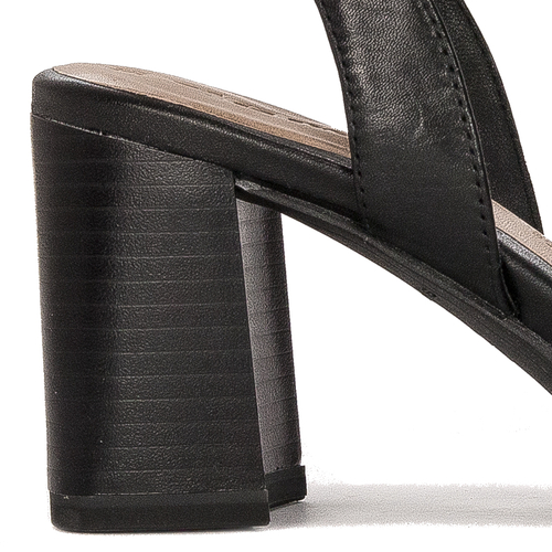 Tamaris Black/Nude Women's Sandals