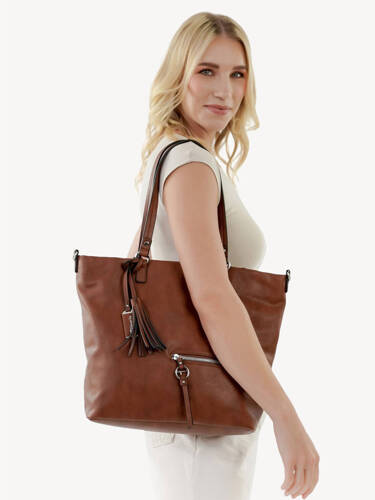 Tamaris Women's Nele Cognac Shopper Bag