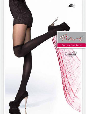Tights FIORE Miguela G5273 patterned 40 DEN Black
