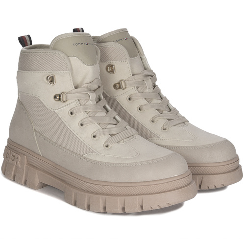 Tommy Hilfiger Women's Beige Off White Boots