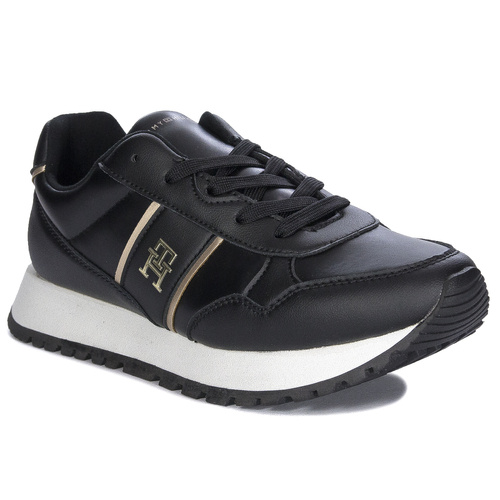 Tommy Hilfiger Women's Black Platinum Sneakers