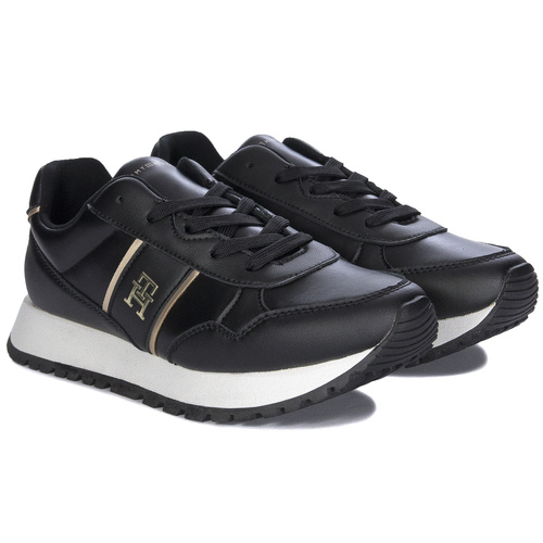 Tommy Hilfiger Women's Black Platinum Sneakers