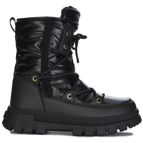 Tommy Hilfiger Women's Black Snow Boots