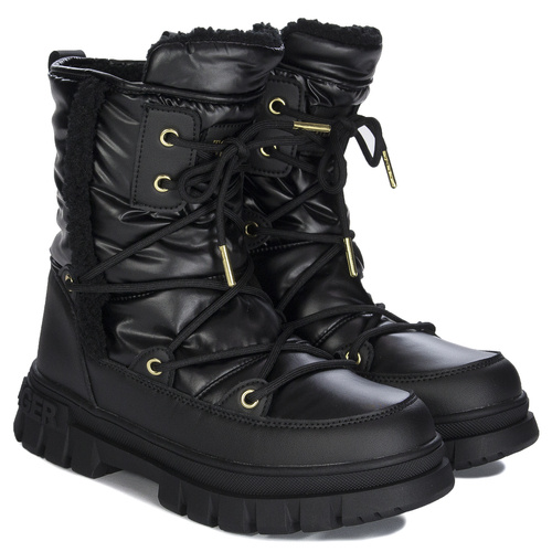 Tommy Hilfiger Women's Black Snow Boots