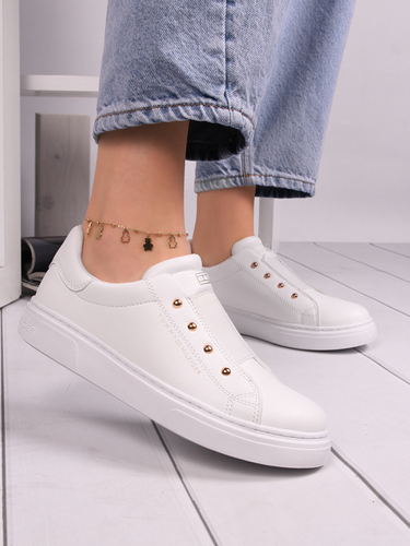 Tommy Hilfiger Women's Sneakers White Slip-on