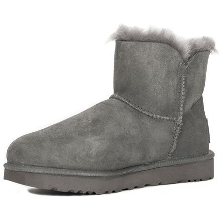 UGG 1016554 MINI BAILEY BUTTON BLING GREY Boots
