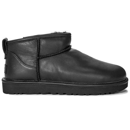 UGG 1117534 CLASSIC ULTRA MINI Black Czarne Boots