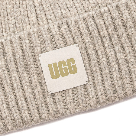 UGG 20270 LGRY W Chunky Rib Knit Set Light Grey Cap+Scarf 