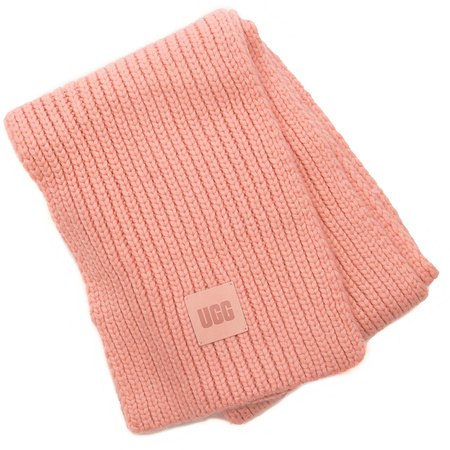 UGG 20270 PCD W Chunky Rib Knit Set Pink Cloud Cap+Scarf 