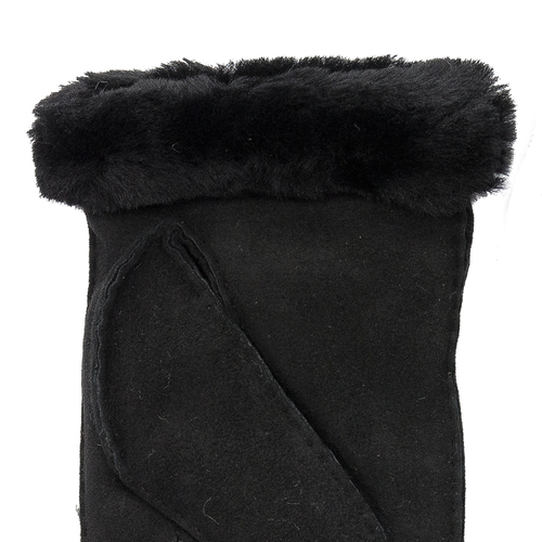 UGG 20932 BLK gloves in Shearling Embroider Mitten Black