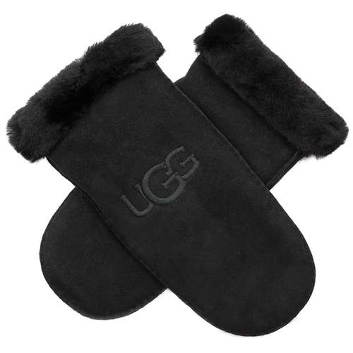 UGG 20932 BLK gloves in Shearling Embroider Mitten Black