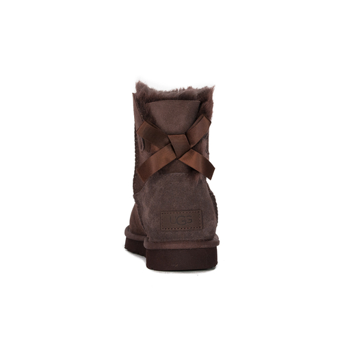 UGG Bailey Bow II BURNT CEDAR leather brown boots