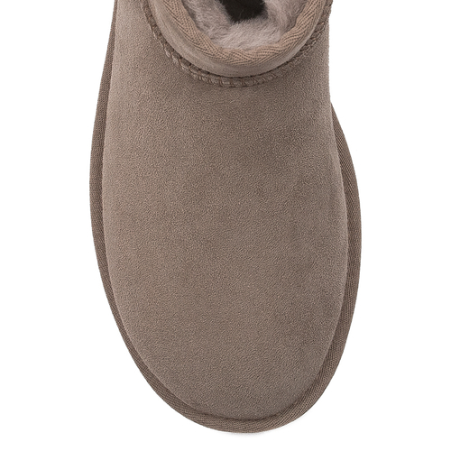 UGG Boots Classic Mini II Caribou insulated with leather Brown