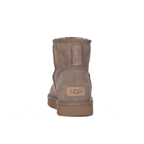 UGG Boots Classic Mini II Caribou insulated with leather Brown