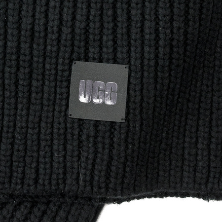 UGG Cap+Scarf UGG 20270 BLK W Chunky Rib Knit Set Black