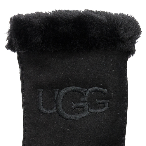 UGG GLOVES 20931 W SHEEPSKIN EMBROIDER GLOVE BLACK