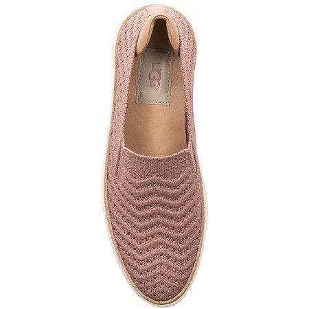 UGG Sammy Cheveron Metallic Pink Dawn Flat Shoes