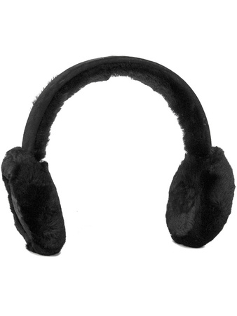 UGG Sheepskin Emboidery Earmuf Black Earmuffs