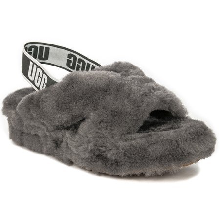 UGG W FAB YEAH Charcoal Sandals