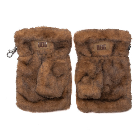 UGG W Faux Fur Fingerless Natural gloves
