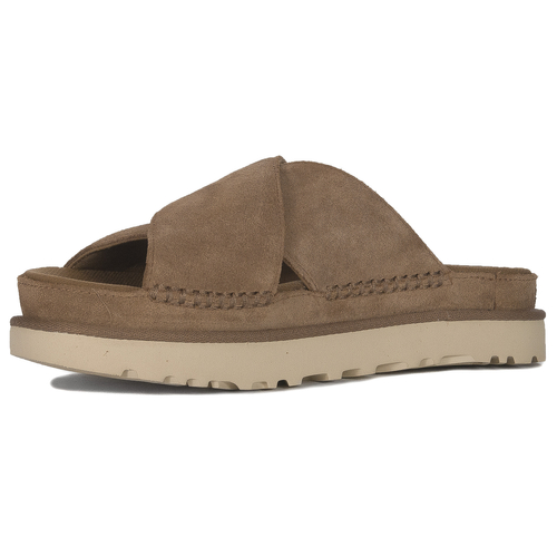 UGG  W Goldenstar Cross Slide Chestnut