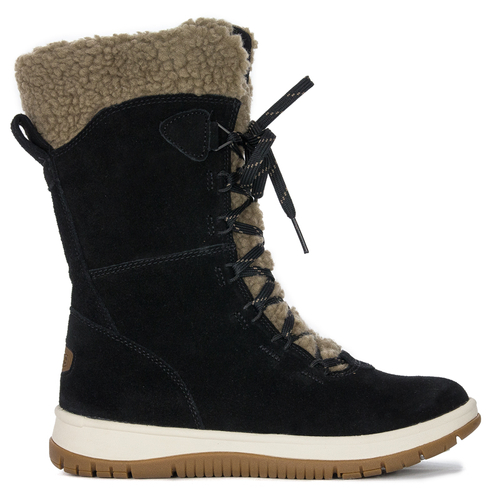 UGG W LAKESIDER TALL LACE BLACK BOOTS