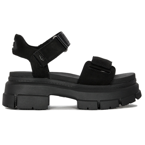 UGG Women's Leather Sandals Ankle Black