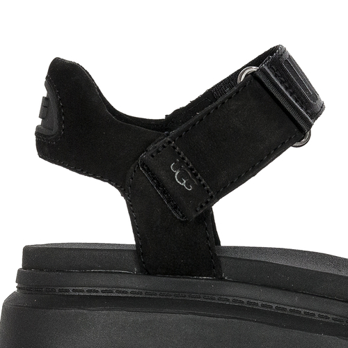 UGG Women's Leather Sandals Ankle Black