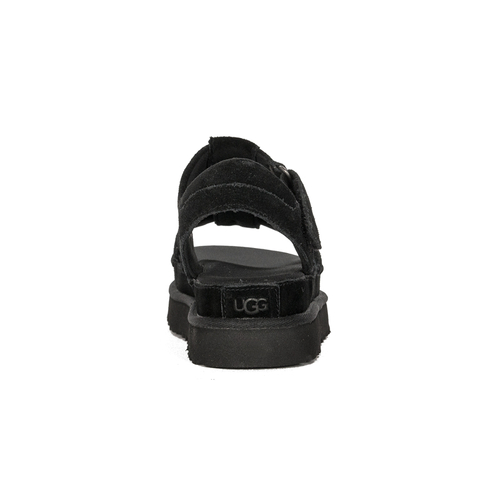 UGG Women's Leather Sandals Strap Black