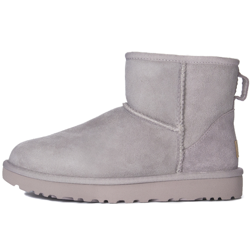 UGG Women's leather snow boots W Classic Mini II Pale Smoke  