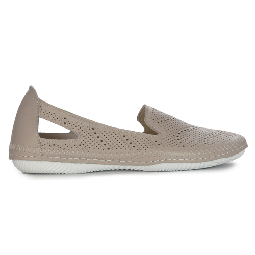 Vacarro Women's leather Beige low shoes