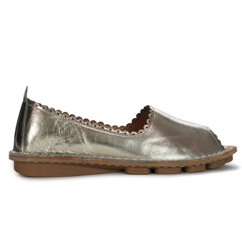 Vacarro Women's leather Low shoes Pewter