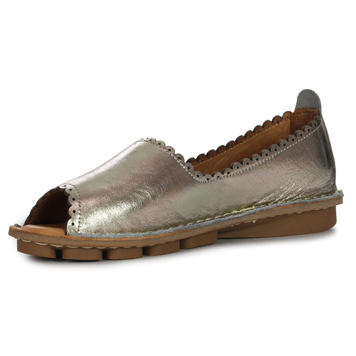 Vacarro Women's leather Low shoes Pewter