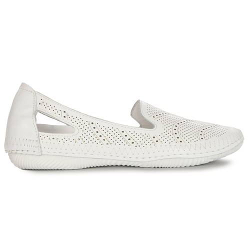 Vacarro Women's leather white low shoes