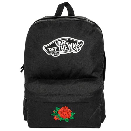 Vans CR00NZ0BLKCR Realm Backpack Blk Classic Rose Black Backpack