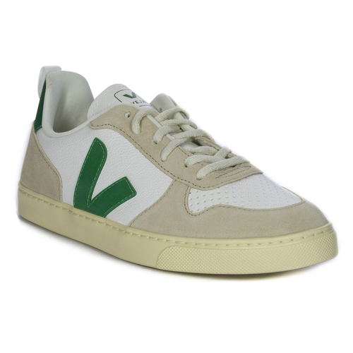 Veja Women's Leather Sneakers White Emeraude Almond