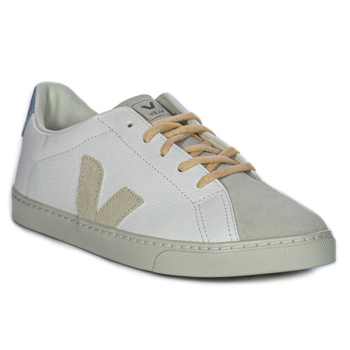 Veja Women's Leather White Sable Steel Sneakers