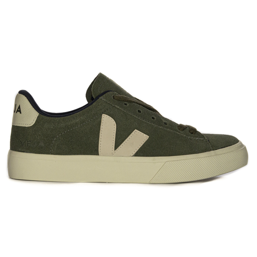 Veja Women's suede leather sneakers Mud Pierre green