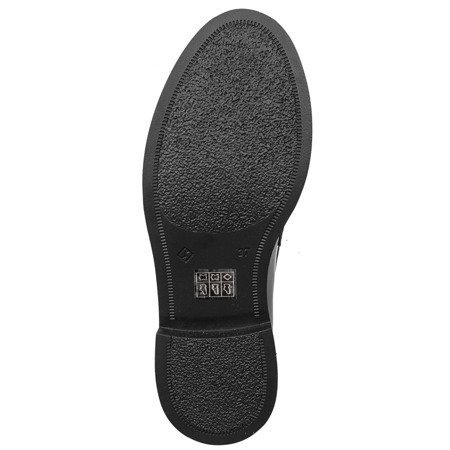 Venezia Black Flat Shoes